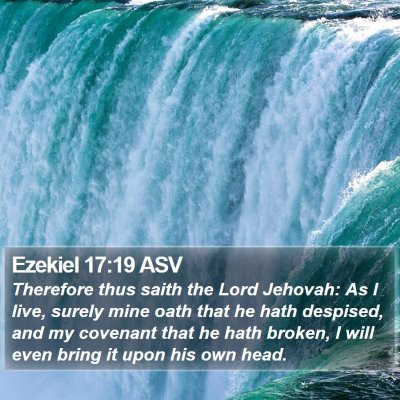 Ezekiel 17:19 ASV Bible Verse Image
