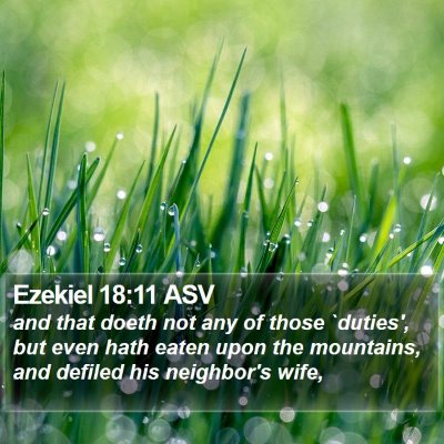 Ezekiel 18:11 ASV Bible Verse Image