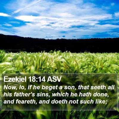 Ezekiel 18:14 ASV Bible Verse Image