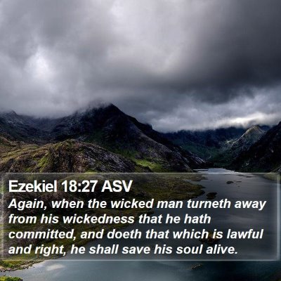 Ezekiel 18:27 ASV Bible Verse Image