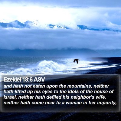 Ezekiel 18:6 ASV Bible Verse Image