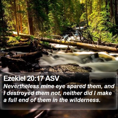 Ezekiel 20:17 ASV Bible Verse Image