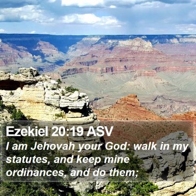 Ezekiel 20:19 ASV Bible Verse Image