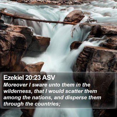 Ezekiel 20:23 ASV Bible Verse Image