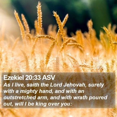 Ezekiel 20:33 ASV Bible Verse Image
