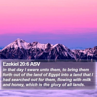 Ezekiel 20:6 ASV Bible Verse Image