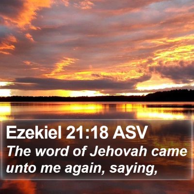 Ezekiel 21:18 ASV Bible Verse Image