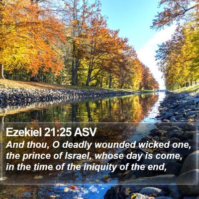Ezekiel 21:25 ASV Bible Verse Image