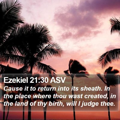 Ezekiel 21:30 ASV Bible Verse Image
