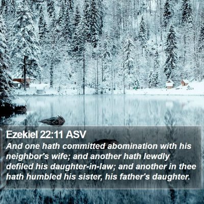Ezekiel 22:11 ASV Bible Verse Image