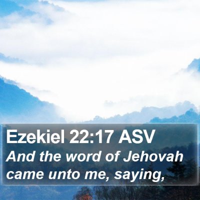 Ezekiel 22:17 ASV Bible Verse Image