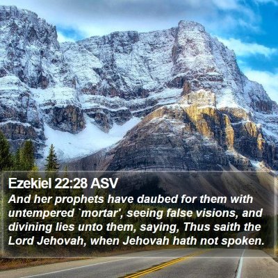Ezekiel 22:28 ASV Bible Verse Image