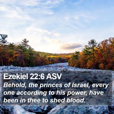 Ezekiel 22:6 ASV Bible Verse Image
