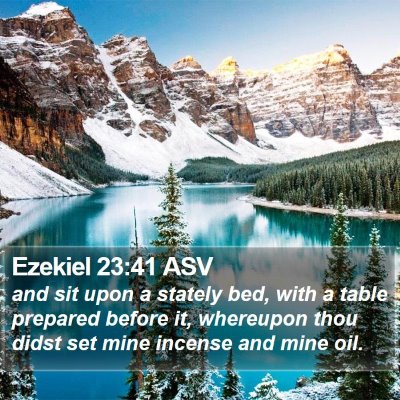 Ezekiel 23:41 ASV Bible Verse Image