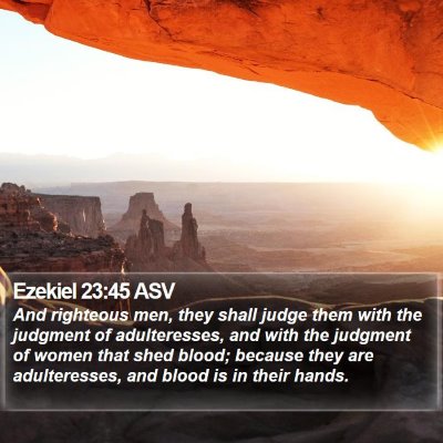 Ezekiel 23:45 ASV Bible Verse Image