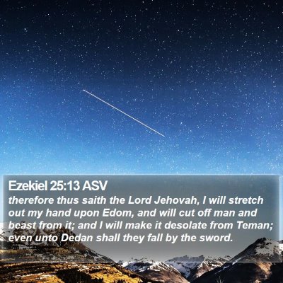 Ezekiel 25:13 ASV Bible Verse Image