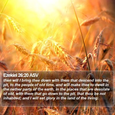 Ezekiel 26:20 ASV Bible Verse Image