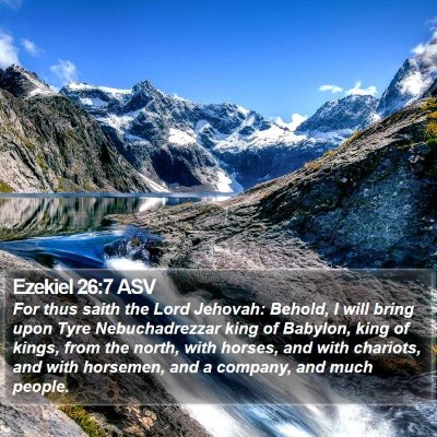 Ezekiel 26:7 ASV Bible Verse Image