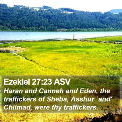 Ezekiel 27:23 ASV Bible Verse Image