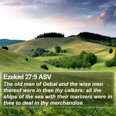 Ezekiel 27:9 ASV Bible Verse Image