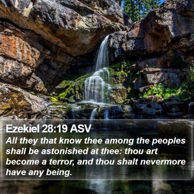 Ezekiel 28:19 ASV Bible Verse Image
