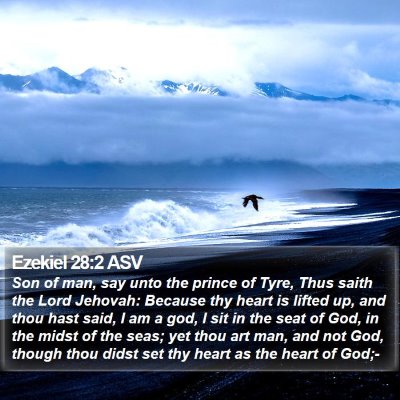 Ezekiel 28:2 ASV Bible Verse Image