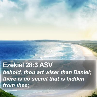 Ezekiel 28:3 ASV Bible Verse Image