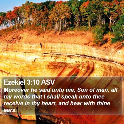Ezekiel 3:10 ASV Bible Verse Image