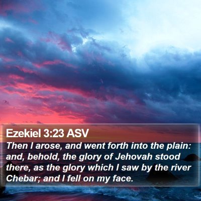 Ezekiel 3:23 ASV Bible Verse Image