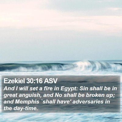 Ezekiel 30:16 ASV Bible Verse Image