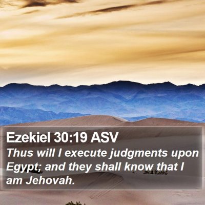 Ezekiel 30:19 ASV Bible Verse Image