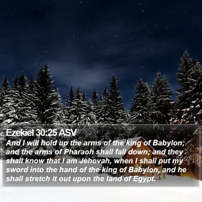 Ezekiel 30:25 ASV Bible Verse Image