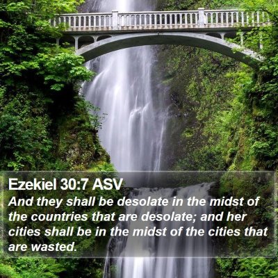 Ezekiel 30:7 ASV Bible Verse Image