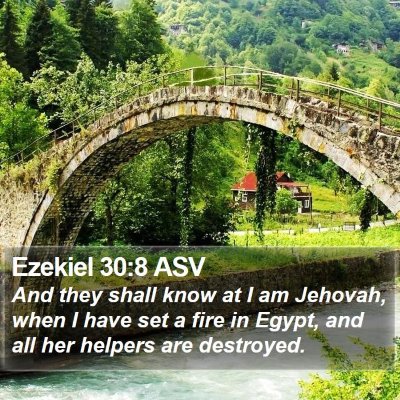 Ezekiel 30:8 ASV Bible Verse Image