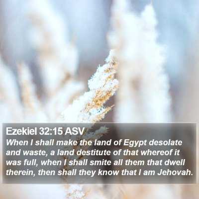 Ezekiel 32:15 ASV Bible Verse Image