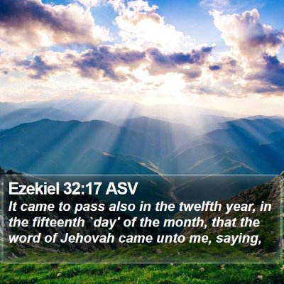 Ezekiel 32:17 ASV Bible Verse Image