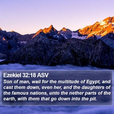 Ezekiel 32:18 ASV Bible Verse Image
