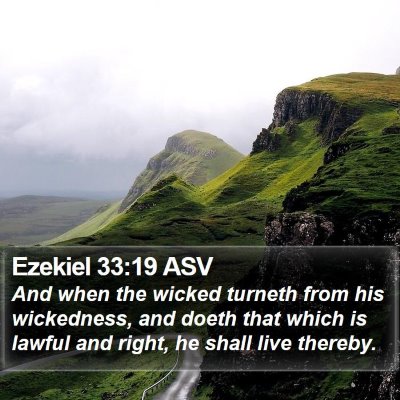 Ezekiel 33:19 ASV Bible Verse Image