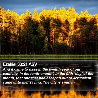Ezekiel 33:21 ASV Bible Verse Image