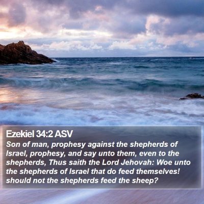 Ezekiel 34:2 ASV Bible Verse Image