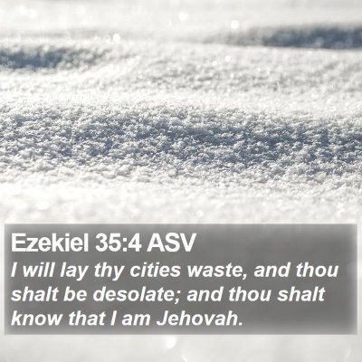Ezekiel 35:4 ASV Bible Verse Image