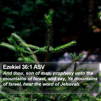 Ezekiel 36:1 ASV Bible Verse Image