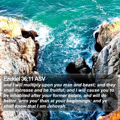 Ezekiel 36:11 ASV Bible Verse Image