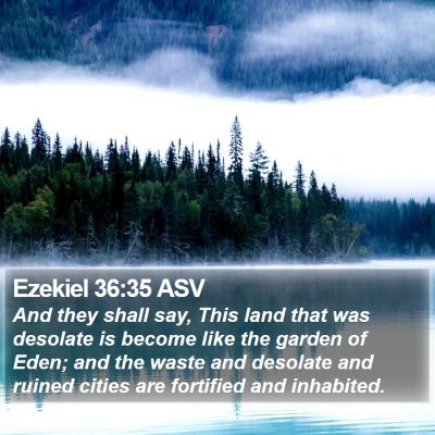 Ezekiel 36:35 ASV Bible Verse Image