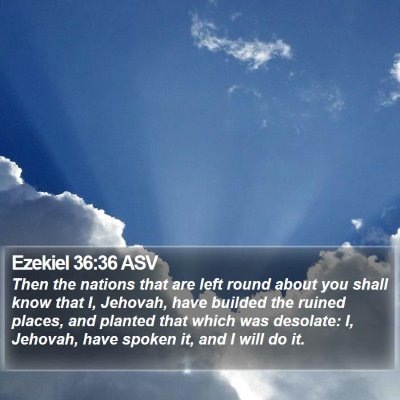 Ezekiel 36:36 ASV Bible Verse Image