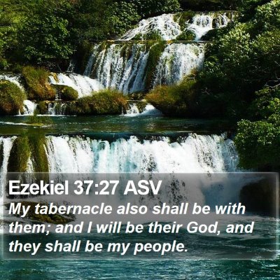 Ezekiel 37:27 ASV Bible Verse Image