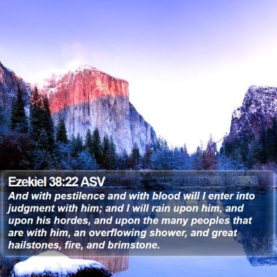 Ezekiel 38:22 ASV Bible Verse Image