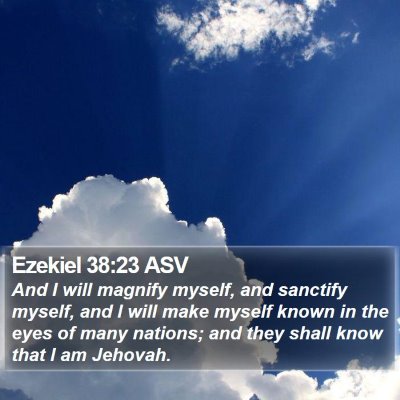 Ezekiel 38:23 ASV Bible Verse Image