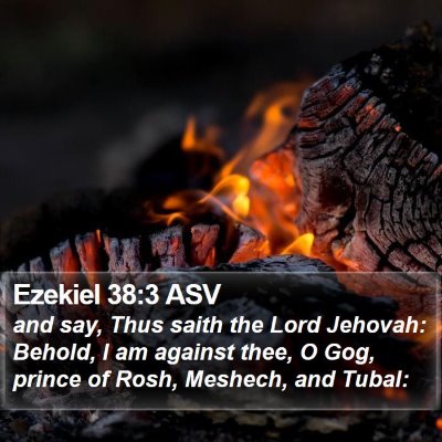 Ezekiel 38:3 ASV Bible Verse Image