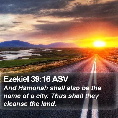 Ezekiel 39:16 ASV Bible Verse Image